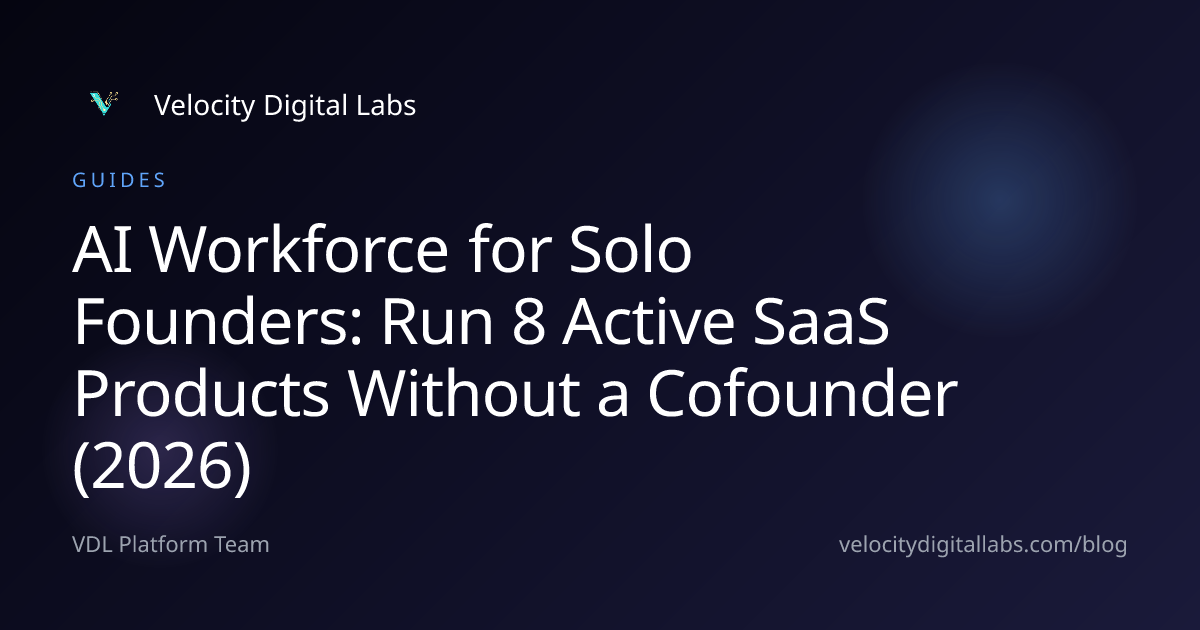 AI Workforce for Solo Founders: Run 8 Active SaaS Products Without a Cofounder (2026)